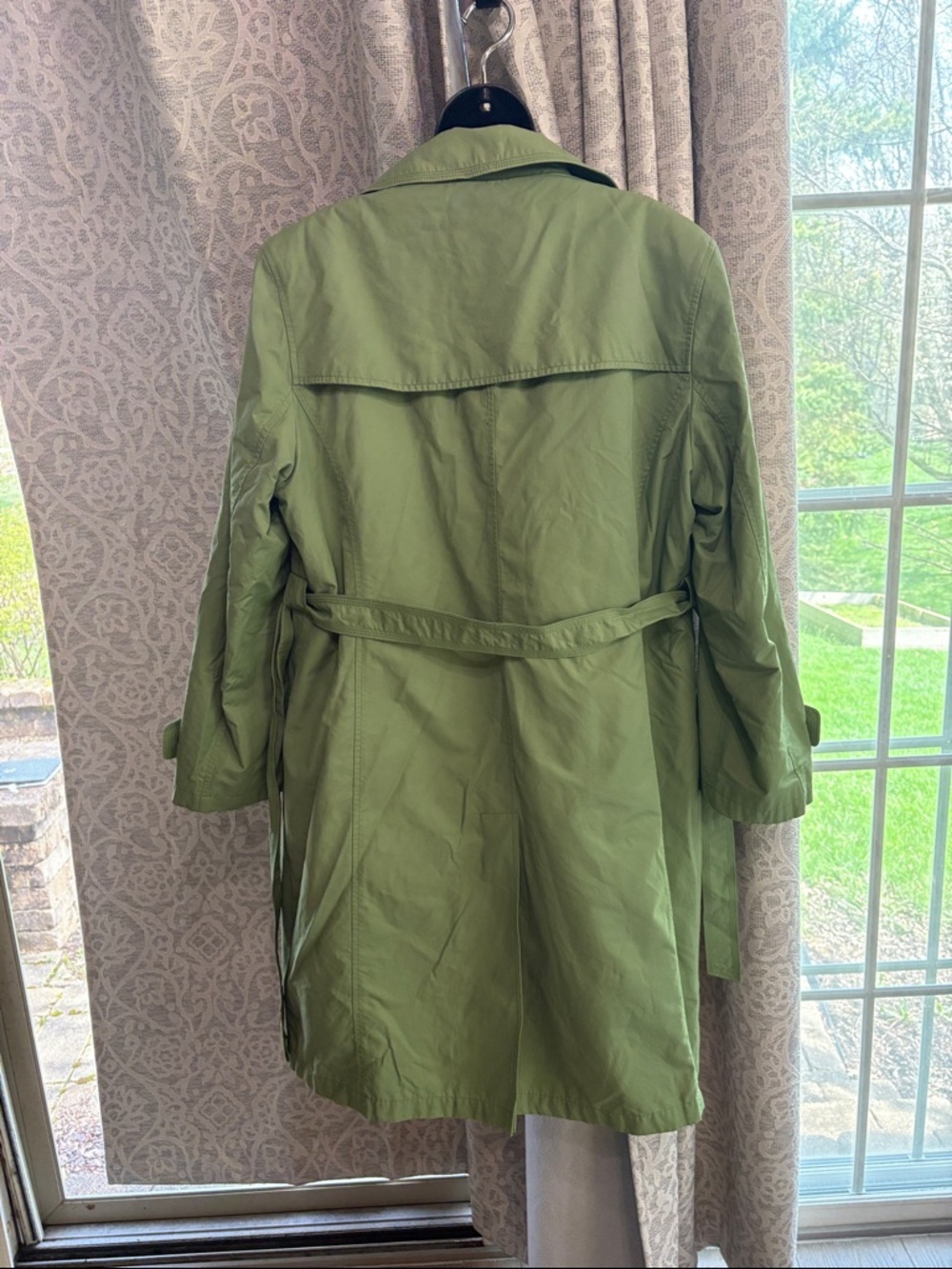 Gallery Spring Green Women's Trench Coat - XL with zip out liner - Picture 2 of 3